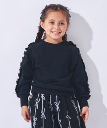 ever closet（エバークローゼット）の「ラグラン袖フリルトレーナー（スウェット・キッズ）」