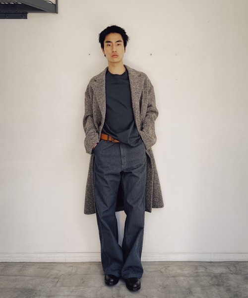 soe（ソーイ）の「Pilling Painter Trousers（スラックス・メンズ・グレー/ブラック・2/1）」の3枚目の写真