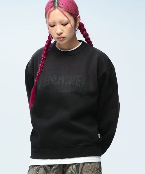 THRASHER(スラッシャー)の「THRASHER (スラッシャー) 裏起毛 スウェット トレーナー メンズ レディース グラデーション(スウェット・メンズ・ブラウン/ブラック/ピンク・L/M/LL)」の1枚目の写真