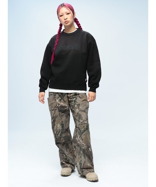 THRASHER(スラッシャー)の「THRASHER (スラッシャー) 裏起毛 スウェット トレーナー メンズ レディース グラデーション(スウェット・メンズ・ブラウン/ブラック/ピンク・L/M/LL)」の4枚目の写真