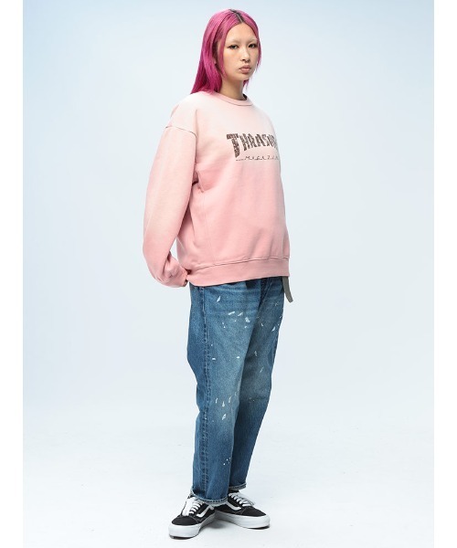 THRASHER(スラッシャー)の「THRASHER (スラッシャー) 裏起毛 スウェット トレーナー メンズ レディース グラデーション(スウェット・メンズ・ブラウン/ブラック/ピンク・L/M/LL)」の6枚目の写真