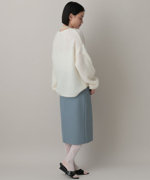 A part by（アパートバイ）の「フェイクレザーミディスカート（スカート・レディース・ブラック/ブルー系その他4・SMALL/MEDIUM）」の17枚目の写真