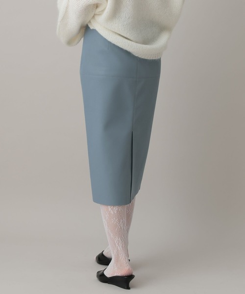 A part by（アパートバイ）の「フェイクレザーミディスカート（スカート・レディース・ブラック/ブルー系その他4・SMALL/MEDIUM）」の18枚目の写真
