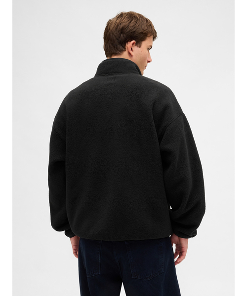 GAP（ギャップ）の「ボア オーバーサイズ ハーフジップ GAPロゴプルオーバー（スウェット・メンズ・ブルー系その他/ピンク/ブラック/ブルー/グレー・XS/S/M/L/XL）」の12枚目の写真