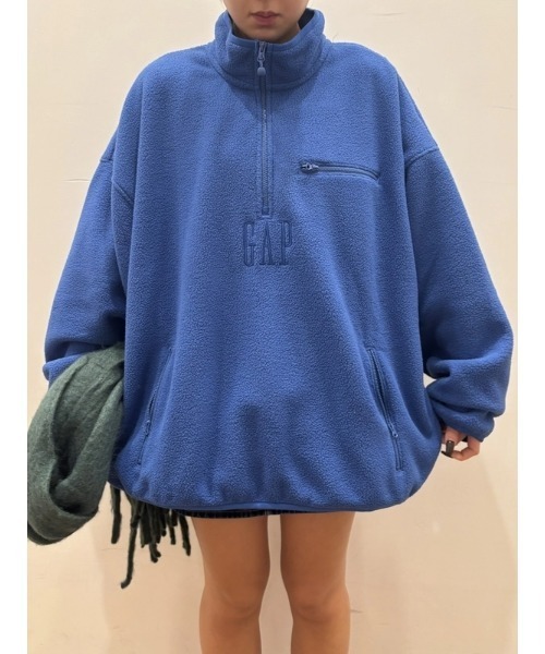 GAP ボアオーバーサイズハーフジップ パーカー Gap公式オンラインストア | ボア オーバーサイズ ハーフジップ GAPロゴ