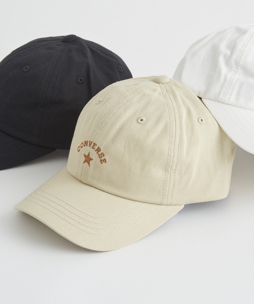 CONVERSE(コンバース)の「【CONVERSE】コンバース CNW BASIC 6P CAP ペールトーンキャップ 洗濯機使用可能/吸汗速乾 260012200(キャップ・レディース・ブラック/ホワイト/ピンク/ミント/ライトブルー/ベージュ・FREE)」の3枚目の写真