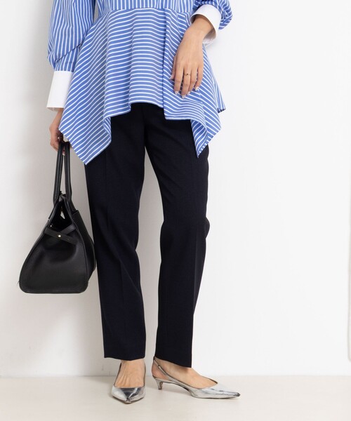 NOLLEY’S Sophi(ノーリーズソフィ)の「《セットアップ対応》ウォッシャブルウール調テーパードパンツ(その他パンツ・レディース・ネイビー/ベージュ系その他3/ブラック・36/38/40/34)」の8枚目の写真