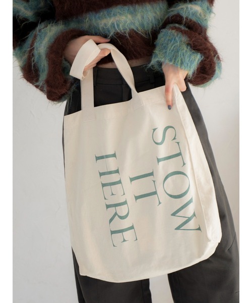 Ungrid（アングリッド）の「ビッグロゴトートバッグ（トートバッグ・レディース・レッド/ブラウン/アイボリー/ブルー・FREE）」の21枚目の写真