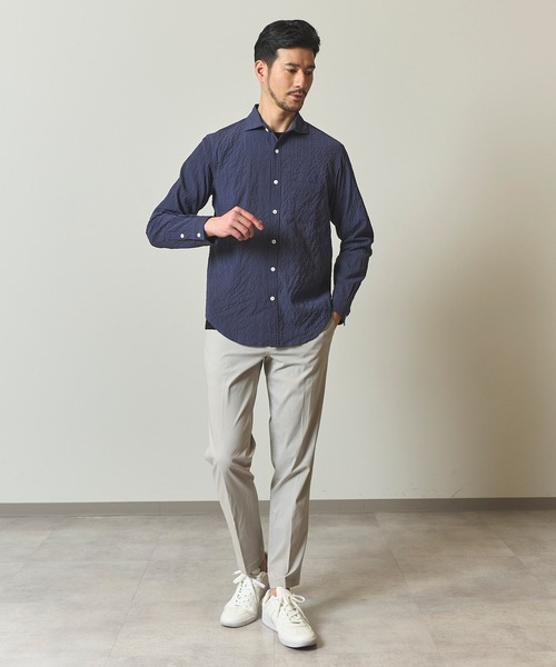 TETE HOMME(テットオム)の「オンオフ兼用 マイクロピケストレッチスラックス(スラックス・メンズ・ライトグレー/グリーン/ネイビー・MEDIUM/LARGE/X-LARGE/XX-LARGE)」の18枚目の写真
