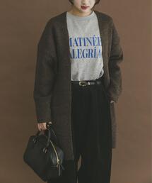 ITEMS URBANRESEARCH | ニットガウン(ノーカラーコート)