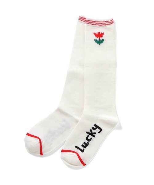 BREEZE（ブリーズ）の「ワンポイントハイソックス（ソックス/靴下・キッズ・ブラック/オフホワイト・15 /18/21）」の5枚目の写真