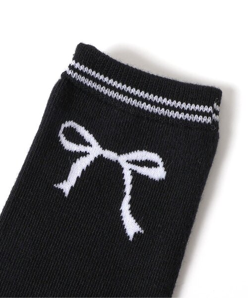 BREEZE（ブリーズ）の「ワンポイントハイソックス（ソックス/靴下・キッズ・ブラック/オフホワイト・15 /18/21）」の7枚目の写真