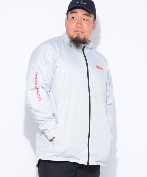 UNDER ARMOUR（アンダーアーマー）の「UNDER ARMOUR (アンダーアーマー) FITTED STORM トリコット ラインド ウーブン ジャケット（ブルゾン・メンズ・ブラック/グレー・3XL/4XL/5XL）」の2枚目の写真