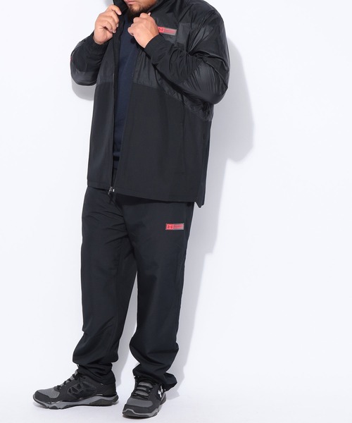 UNDER ARMOUR（アンダーアーマー）の「UNDER ARMOUR (アンダーアーマー) FITTED STORM トリコット ラインド ウーブン ジャケット（ブルゾン・メンズ・ブラック/グレー・3XL/4XL/5XL）」の4枚目の写真