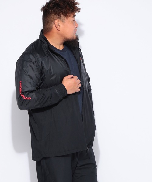 UNDER ARMOUR（アンダーアーマー）の「UNDER ARMOUR (アンダーアーマー) FITTED STORM トリコット ラインド ウーブン ジャケット（ブルゾン・メンズ・ブラック/グレー・3XL/4XL/5XL）」の5枚目の写真