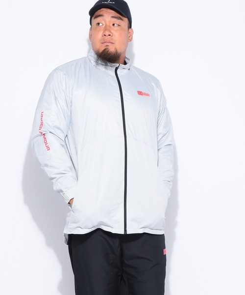 UNDER ARMOUR（アンダーアーマー）の「UNDER ARMOUR (アンダーアーマー) FITTED STORM トリコット ラインド ウーブン ジャケット（ブルゾン・メンズ・ブラック/グレー・3XL/4XL/5XL）」の8枚目の写真