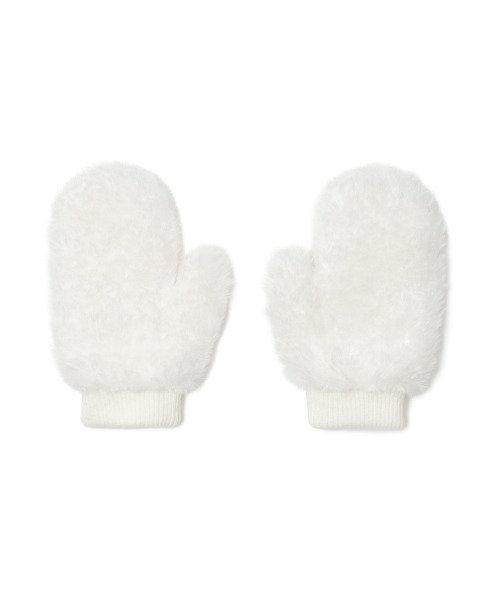 ROCKFISH WEATHERWEAR（ロックフィッシュウェザーウェア）の「[X SUSAN FANG] FURRY BUBBLE GLOVES（手袋・レディース・ホワイト・FREE）」の5枚目の写真