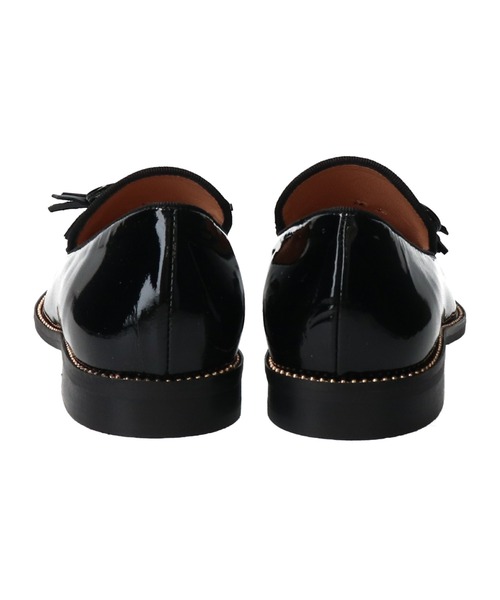 inter-chaussures（インターショシュール）の「【INTER-CHAUSSURES】タッセルリボンエナメルモカシューズ(I1620N)（ローファー・レディース・ベージュ/ブラック・36/38/35）」の7枚目の写真