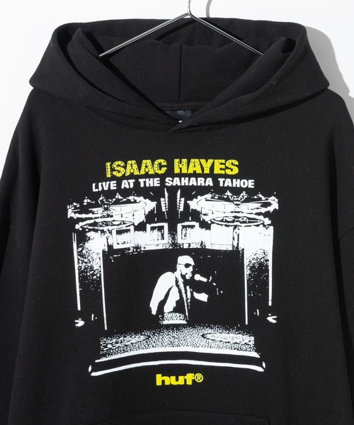 HUF(ハフ)の「HUF HUF X ISAAC HAYES TAHOE HEAVYWEIGHT HOODIE ハフ アイザックヘイズ コラボ パーカー(パーカー・メンズ・ブラック・SMALL/MEDIUM/LARGE/X-LARGE)」の5枚目の写真