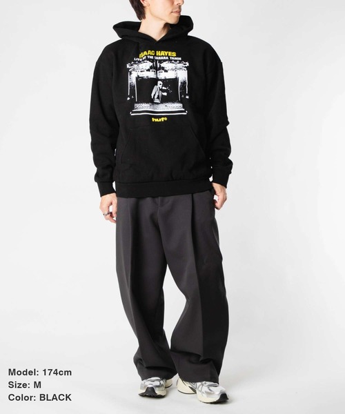 HUF(ハフ)の「HUF HUF X ISAAC HAYES TAHOE HEAVYWEIGHT HOODIE ハフ アイザックヘイズ コラボ パーカー(パーカー・メンズ・ブラック・SMALL/MEDIUM/LARGE/X-LARGE)」の15枚目の写真