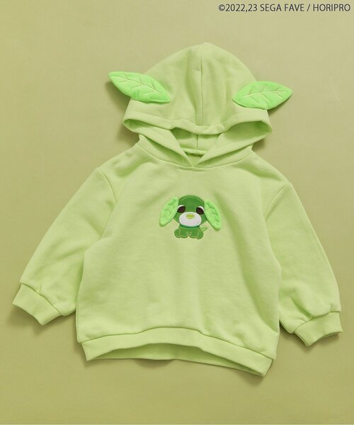 セール】WEB限定お茶犬フード耳付きパーカー（スウェット）｜apres les