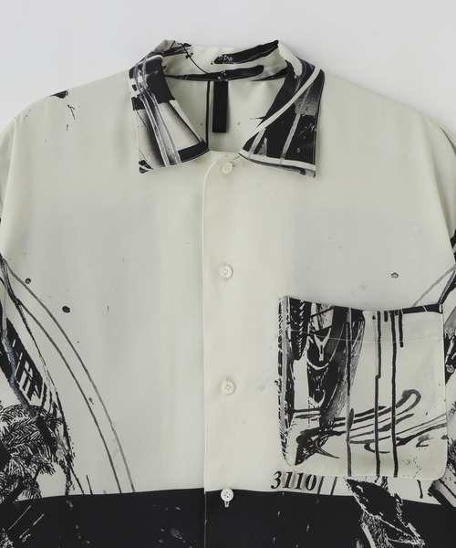 styles(スタイルス)の「SEMOH New Collapse ShortSleeve Shirt HTBS-029(シャツ/ブラウス・メンズ・ベージュ・2)」の3枚目の写真