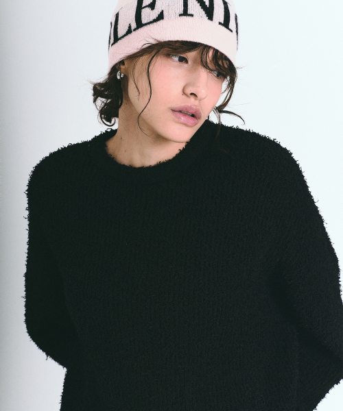 NICK&NICOLE(ニックアンドニコール)の「BOUCLE LS SWEATER_BLACK(ニット/セーター・レディース・その他・FREE)」の2枚目の写真