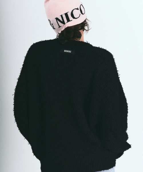 NICK&NICOLE(ニックアンドニコール)の「BOUCLE LS SWEATER_BLACK(ニット/セーター・レディース・その他・FREE)」の3枚目の写真