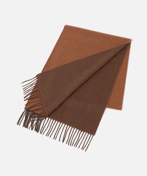 green label relaxing（グリーンレーベルリラクシング）の「カシミヤ 100 リバー マフラー（マフラー・メンズ・ダークブラウン/ネイビー/オレンジ/ダークグレー/ロイヤルブルー/パープル/ワイン・FREE）」の7枚目の写真