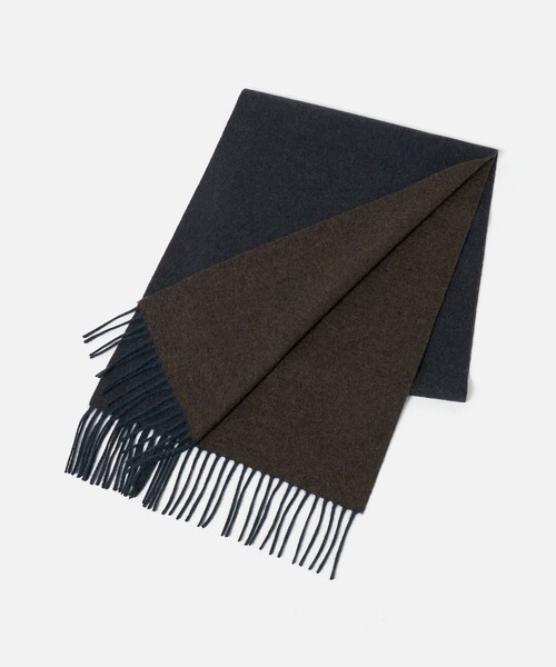 green label relaxing（グリーンレーベルリラクシング）の「カシミヤ 100 リバー マフラー（マフラー・メンズ・ダークブラウン/ネイビー/オレンジ/ダークグレー/ロイヤルブルー/パープル/ワイン・FREE）」の14枚目の写真