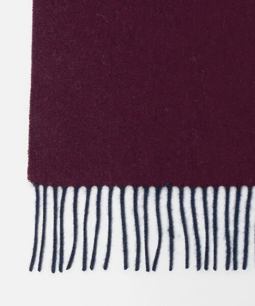 green label relaxing（グリーンレーベルリラクシング）の「カシミヤ 100 リバー マフラー（マフラー・メンズ・ダークブラウン/ネイビー/オレンジ/ダークグレー/ロイヤルブルー/パープル/ワイン・FREE）」の19枚目の写真