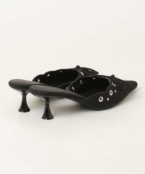 DTYYPE（ドタイプ）の「リボン付きスタッズミュール（パンプス・レディース・ピンク/ホワイト/ブラック・MEDIUM/SMALL/LARGE）」の19枚目の写真