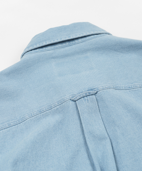 FRIZMWORKS(フリズムワークス)の「BLEACH DENIM UTILITY SHIRT _ LIGHT BLUE(シャツ/ブラウス・メンズ・その他・SMALL/MEDIUM/LARGE/X-LARGE)」の8枚目の写真