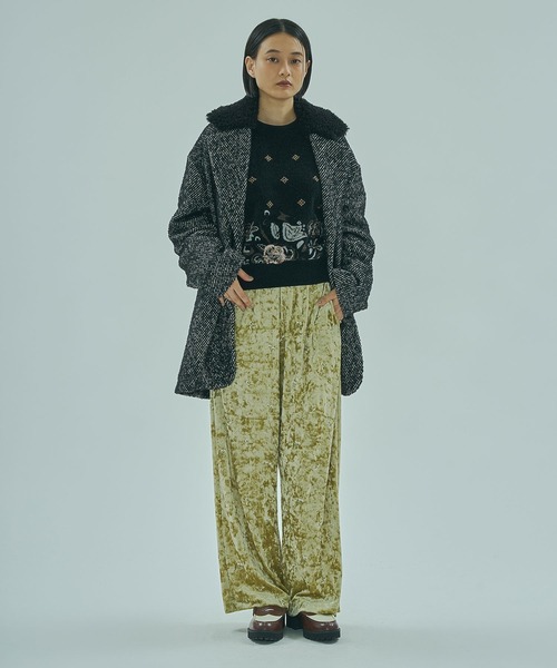 ROSE BUD(ローズバッド)の「(mici)TWEED TAILORED COLLAR COAT(その他アウター・レディース・ブラック/ブルー・M/S)」の6枚目の写真