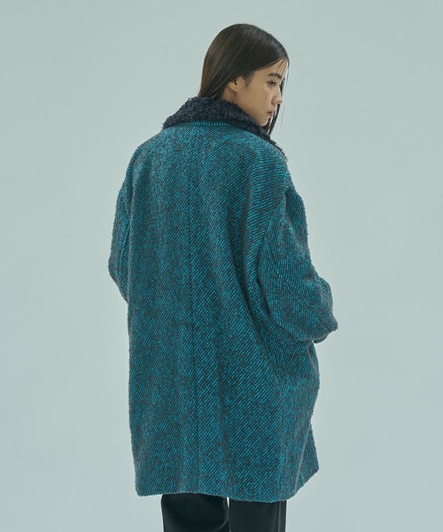 ROSE BUD(ローズバッド)の「(mici)TWEED TAILORED COLLAR COAT(その他アウター・レディース・ブラック/ブルー・M/S)」の11枚目の写真