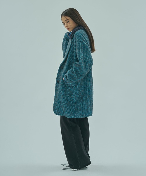 ROSE BUD(ローズバッド)の「(mici)TWEED TAILORED COLLAR COAT(その他アウター・レディース・ブラック/ブルー・M/S)」の14枚目の写真