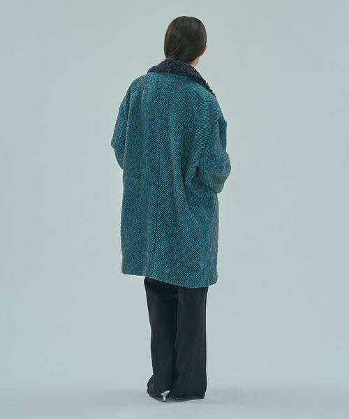 ROSE BUD(ローズバッド)の「(mici)TWEED TAILORED COLLAR COAT(その他アウター・レディース・ブラック/ブルー・M/S)」の15枚目の写真