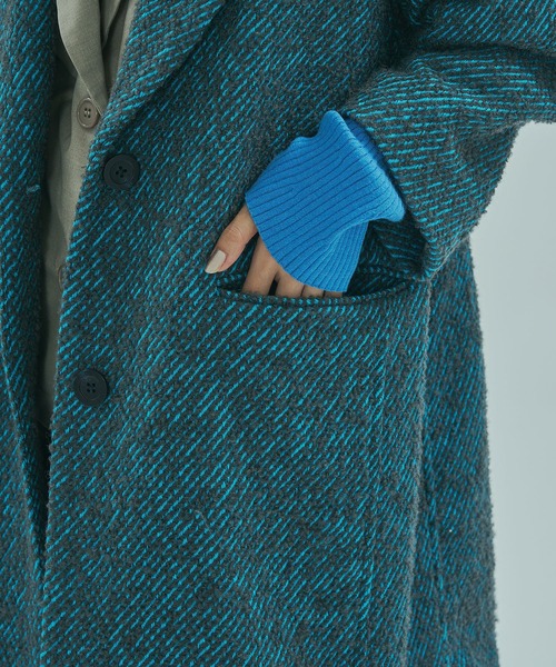 ROSE BUD(ローズバッド)の「(mici)TWEED TAILORED COLLAR COAT(その他アウター・レディース・ブラック/ブルー・M/S)」の17枚目の写真