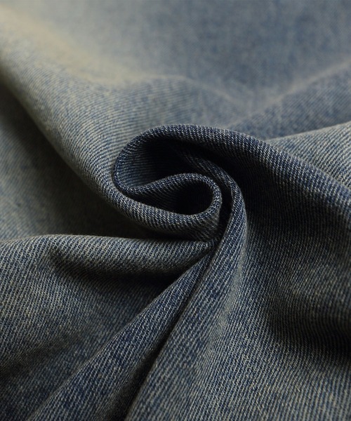 HOOK(フック)の「HOOK -select- 刺繍デニムプルオーバーパーカー(パーカー・メンズ・ブラック/ブルー・M/L)」の14枚目の写真