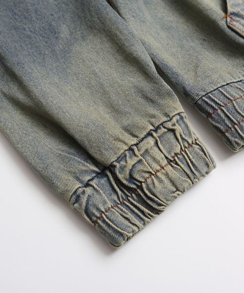 HOOK(フック)の「HOOK -select- 刺繍デニムプルオーバーパーカー(パーカー・メンズ・ブラック/ブルー・M/L)」の15枚目の写真