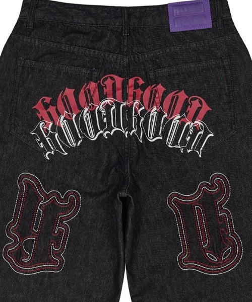 HOODHOOD(フッドフッド)の「【UNISEX】HOODHOOD/マルチロゴデニム(デニムパンツ・レディース・インディゴブルー/ブルー・MEDIUM/LARGE)」の12枚目の写真