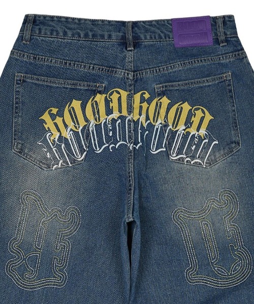 HOODHOOD(フッドフッド)の「【UNISEX】HOODHOOD/マルチロゴデニム(デニムパンツ・レディース・インディゴブルー/ブルー・MEDIUM/LARGE)」の15枚目の写真