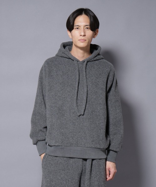 NANO universe（ナノユニバース）の「MIYATA×NANO JAPANMADE ウール/コットン パーカー（パーカー・メンズ・ブラック/チャコール/ブラウン・M/L）」の3枚目の写真