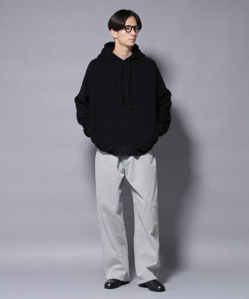 NANO universe（ナノユニバース）の「MIYATA×NANO JAPANMADE ウール/コットン パーカー（パーカー・メンズ・ブラック/チャコール/ブラウン・M/L）」の7枚目の写真