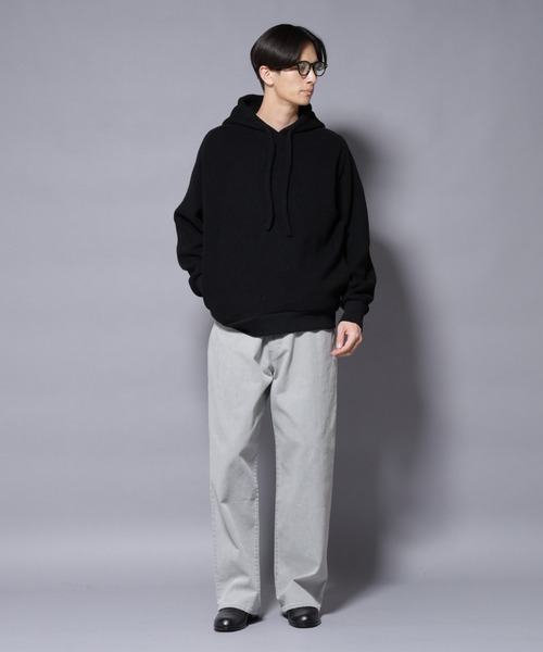 NANO universe（ナノユニバース）の「MIYATA×NANO JAPANMADE ウール/コットン パーカー（パーカー・メンズ・ブラック/チャコール/ブラウン・M/L）」の8枚目の写真