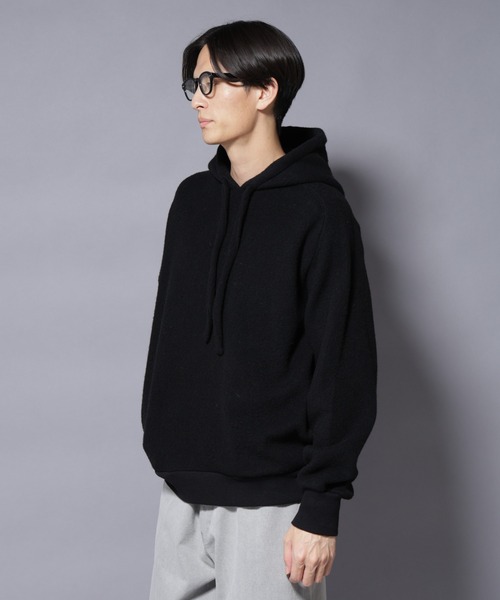 NANO universe（ナノユニバース）の「MIYATA×NANO JAPANMADE ウール/コットン パーカー（パーカー・メンズ・ブラック/チャコール/ブラウン・M/L）」の5枚目の写真