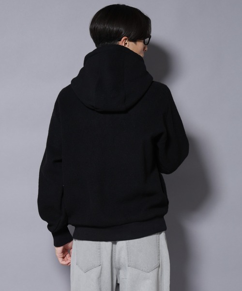 NANO universe（ナノユニバース）の「MIYATA×NANO JAPANMADE ウール/コットン パーカー（パーカー・メンズ・ブラック/チャコール/ブラウン・M/L）」の6枚目の写真