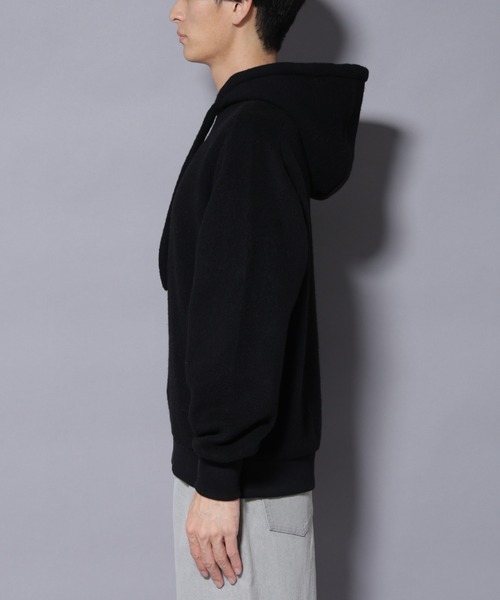 NANO universe（ナノユニバース）の「MIYATA×NANO JAPANMADE ウール/コットン パーカー（パーカー・メンズ・ブラック/チャコール/ブラウン・M/L）」の11枚目の写真