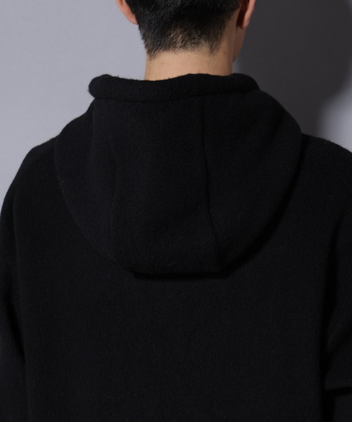 NANO universe（ナノユニバース）の「MIYATA×NANO JAPANMADE ウール/コットン パーカー（パーカー・メンズ・ブラック/チャコール/ブラウン・M/L）」の13枚目の写真