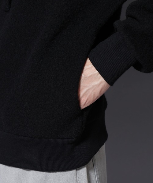 NANO universe（ナノユニバース）の「MIYATA×NANO JAPANMADE ウール/コットン パーカー（パーカー・メンズ・ブラック/チャコール/ブラウン・M/L）」の16枚目の写真